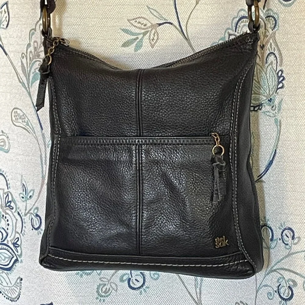 The Sak Iris / Lucia Crossbody Bag in Black Leather - Picture 12 of 14
